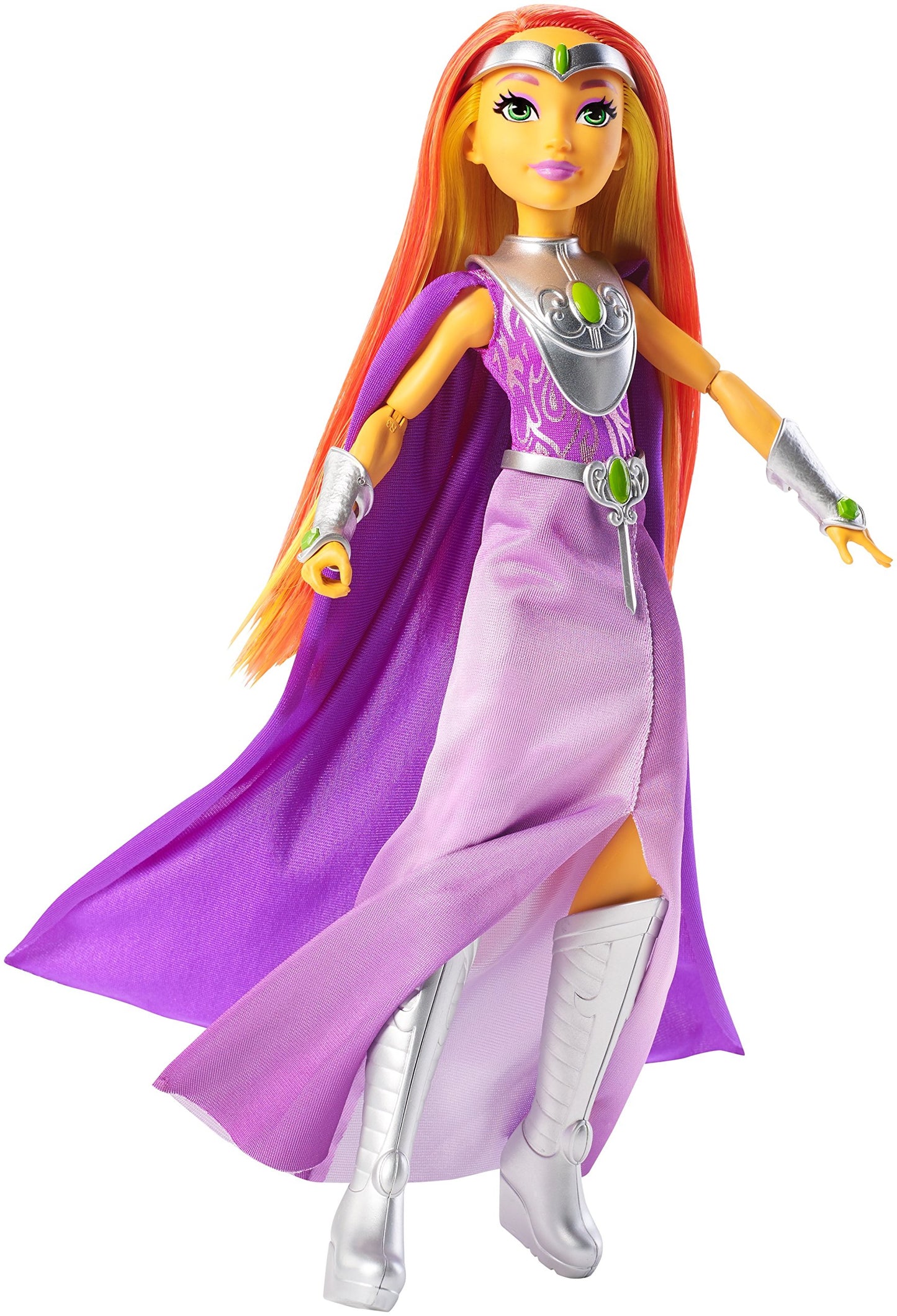 Mattel DC Super Hero Girls Starfire Doll, 12" Intergalactic Gala, Brown, Plastic, Model FCD34