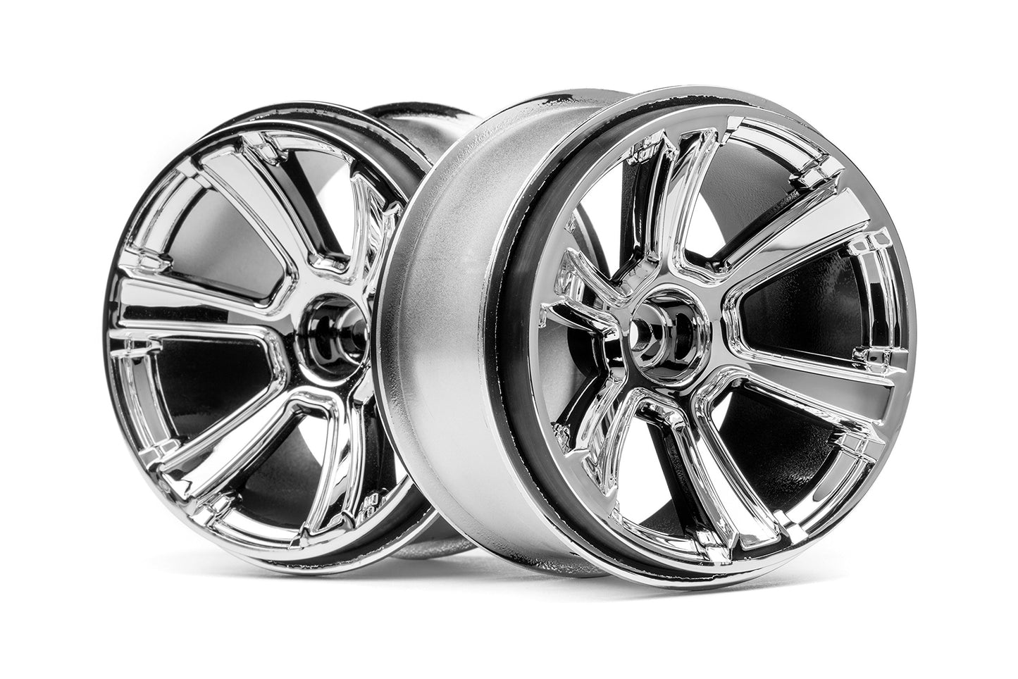 HPI Racing 6 Shot Mt Rim Chrome (Pack of 2)