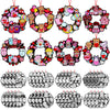 Epakh 32 Pcs Valentines Day Crafts for Kids: Color Your Own Valentines Wreath Ornament DIY Paper Coloring Heart Cupid Monster O