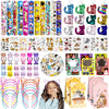 Joyvorite 158Pcs Cat Party Favors Set with Cat Headband Keychains Tattoo Stickers Erasers Slap Bracelets Hairpin Goodie Bags Cat