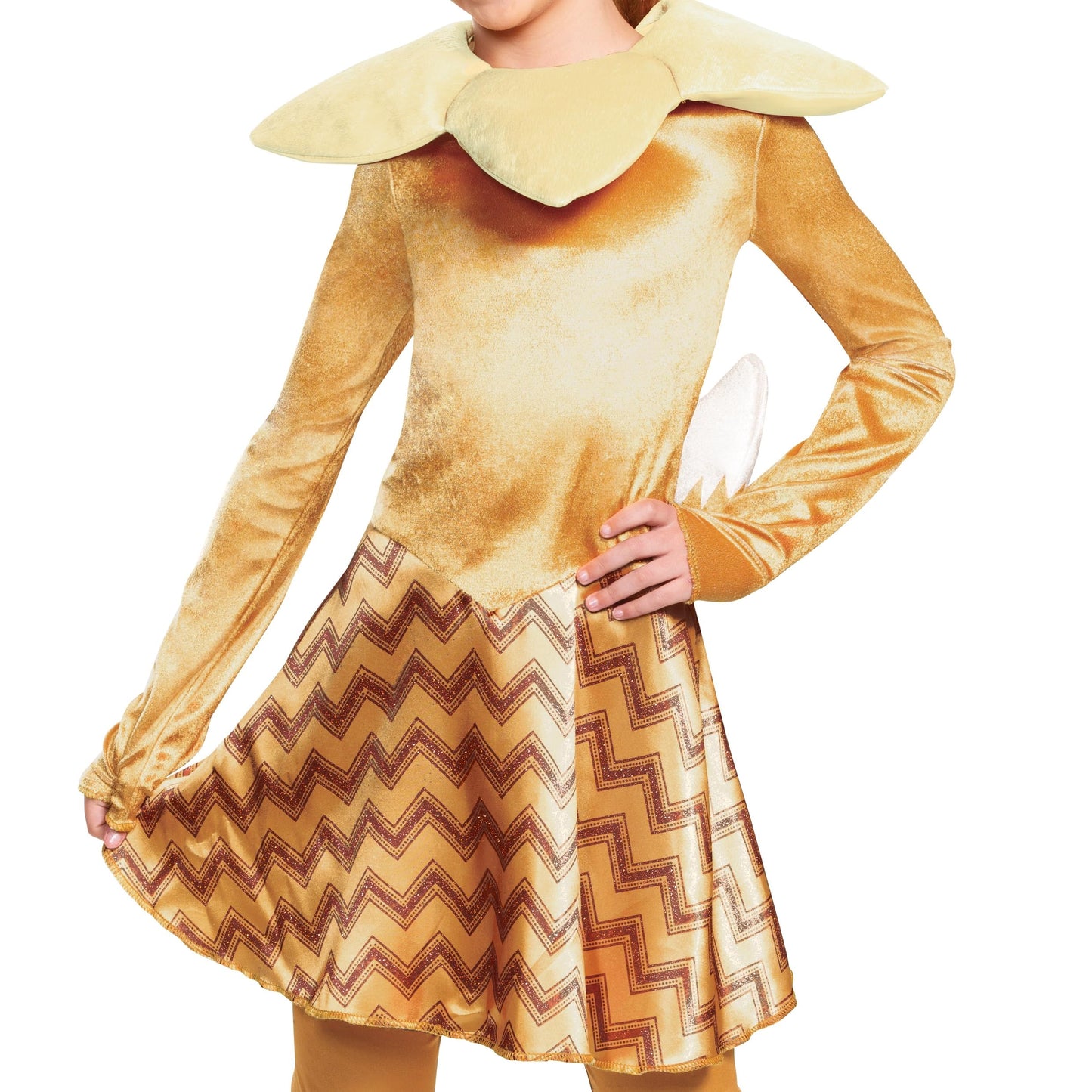 Disguise Pokemon Eevee Costume For Kids, Girls Deluxe Character Outfit, Child Size Large (10-12), Brown