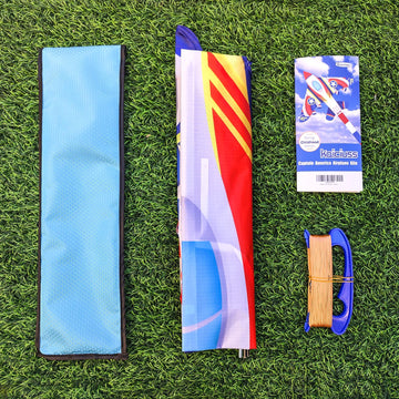 Kaiciuss Fighter Plane Kite For Boys Easy To Fly, Large Airplane Kite For Kids & Adutls, Single Line Plane Kite For The Beach, It Comes With 300Ft String Kite Handle