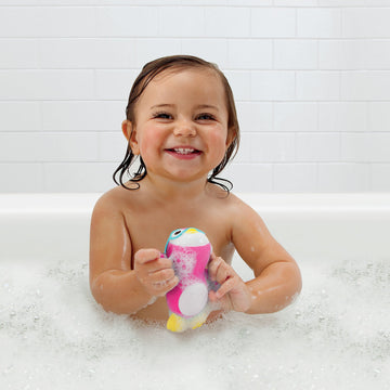 Munchkin Wind Up Swimming Penguin Bath Toy for Babies & Toddlers, Pink, 1 Count, Model 15844