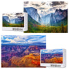 Jigsaw Puzzles 2 Pack 1000 Pieces - Wishdiam Puzzles For Adults - Yosemite & Grand Canyon National Park Impossible Challenging Puzzles For Home Decor Birthday Party Gifts Toy For Men Women