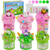 Lawoho 6 Packs Bunny Pink Slime Kit -Cloud Clear Butter Slimes With Easter Charms & Add-Ins, Soft Fluffy Slimes Kits For Girls &