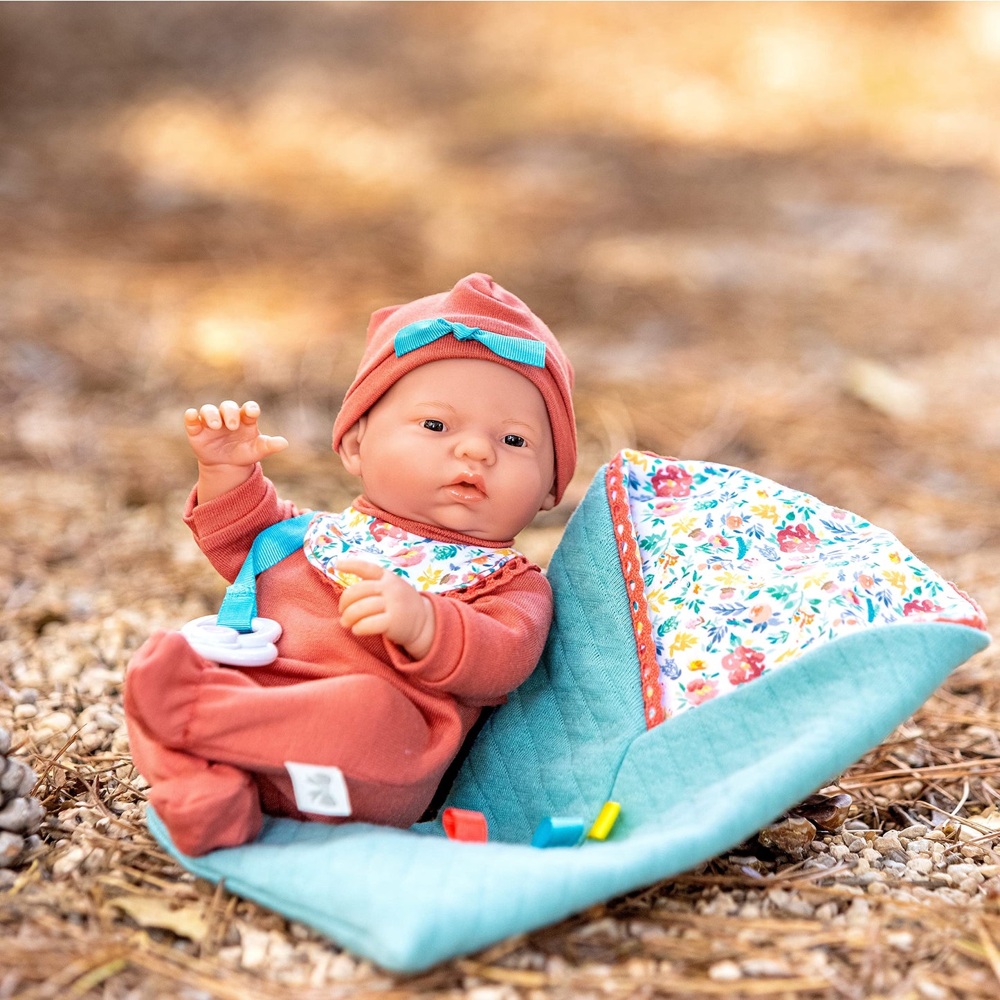 Jc Toys - Nature Collection | Original Mini Newborn | Anatomically Correct Real Girl Baby Doll Gift Set | 9.5' All-Vinyl | Made In Spain | Designed By Berenguer | Ages 2+