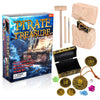 Artcreativity Pirate Treasure Dig Kit For Kids - Gem Excavation Set With Digging Tools - Interactive Excavating Toys - Great Birthday Gift Idea, Contest Prize For Boys And Girls