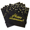Pandecor 50 Pack 3 Layers Birthday Party Supplies,6.5 X 6.5 In Paper Napkins Birthday Party Decorations (Retirement Napkins)