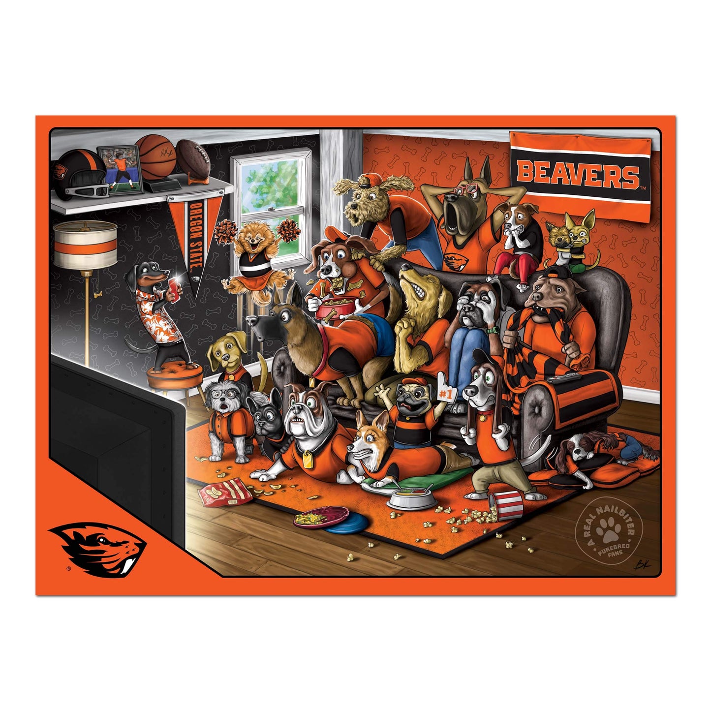 Youthefan Ncaa Oregon State Beavers Purebred Fans 500Pc Puzzle - A Real Nailbiter