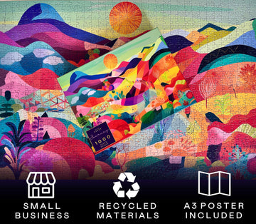 Elena Essex Jigsaw Puzzles - Journey | Puzzle 1000 Pieces | Puzzles For Adults 1000 Pieces | Colorful Cool Abstract Art Puzzle | Puzzles Size 28X20 Inches