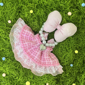 17cm Doll Clothes Set & Outfit Set for 17cm Dolls - enhanced Fashion Dresses with Accessories elegant Chic Doll Clothing & Style Bundle Woven Pink