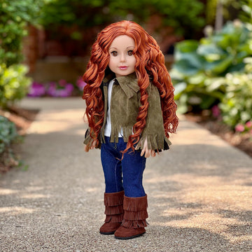 Siege Jacket - 4 Piece Outfit - Jacket, Tank Top, Jeans And Boots - Clothes Fits 18 Inch Doll - (Doll Not Included)