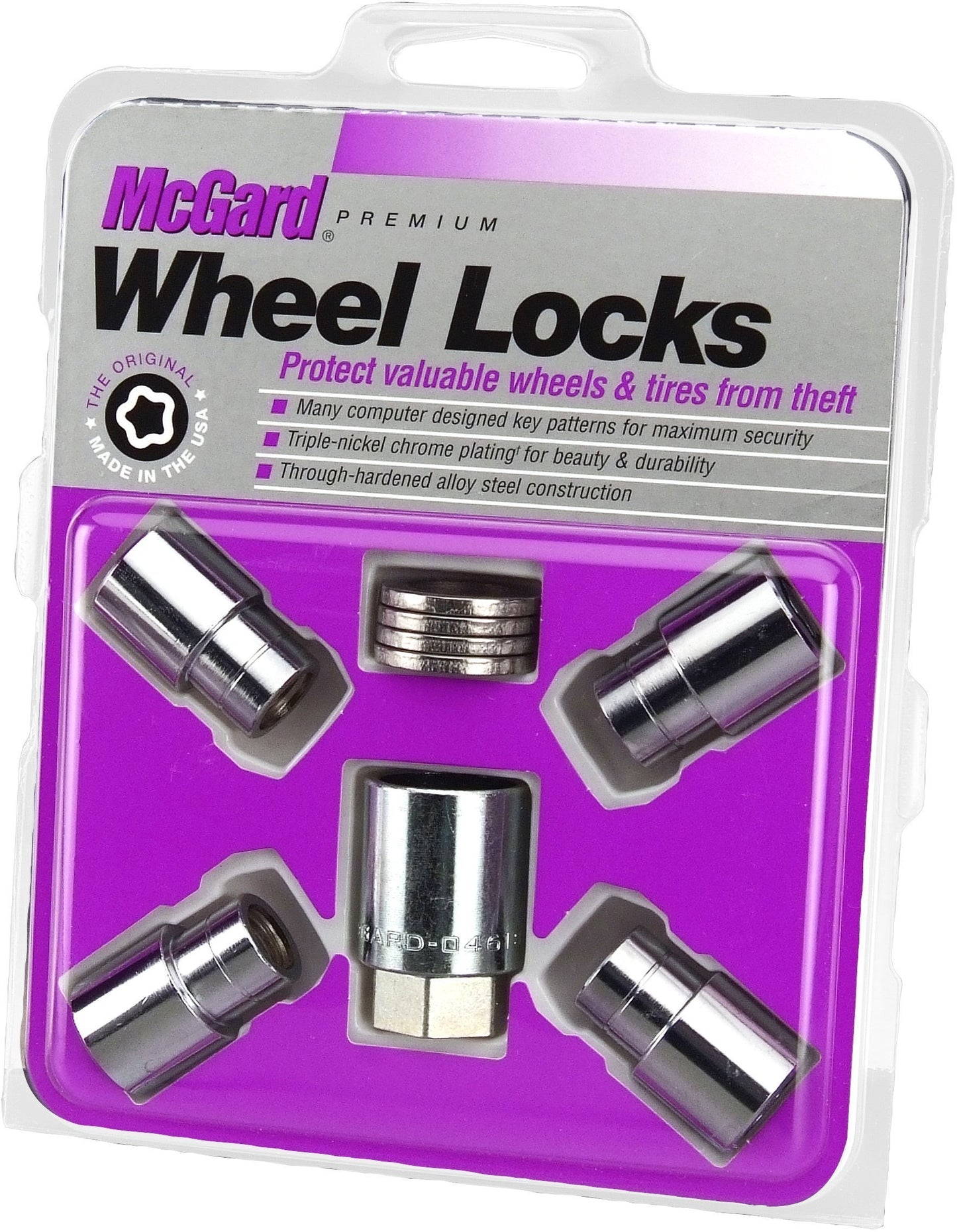 Mcgard 21153 Chrome Regular Shank Wheel Locks (M12 X 1.25 Thread Size) - Set Of 4