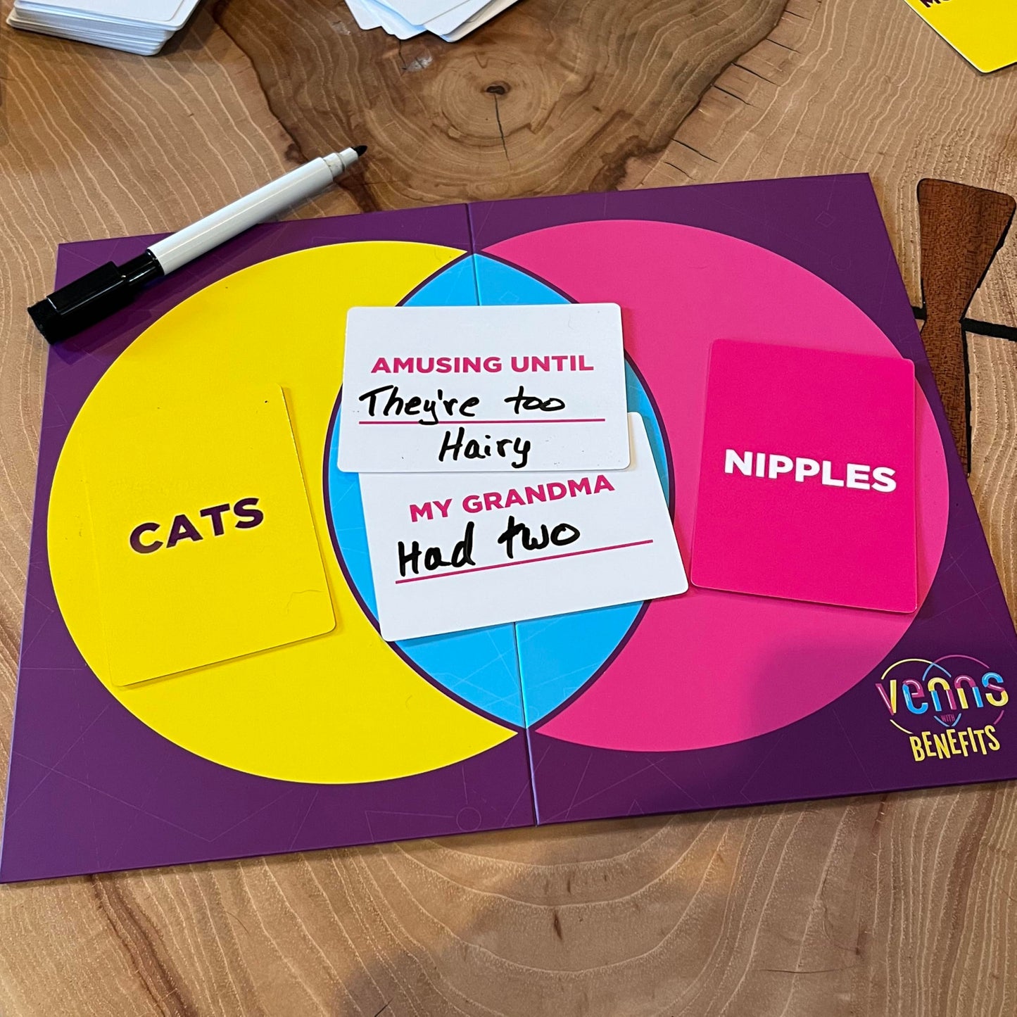 Venns With Benefits - The Hilarious Venn Diagram Party Game, For 3+ Creative & Witty Players