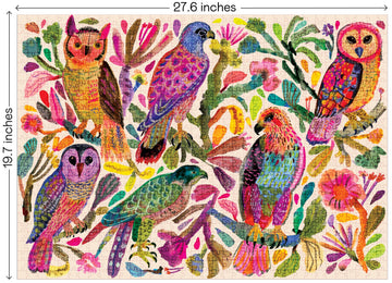 Elena Essex Puzzles For Adults 1000 Pieces - Birds Of Prey | Jigsaw Puzzles | 1000 Piece Puzzle For Adults | Colorful Art Birds Puzzle | 20X28 Inches