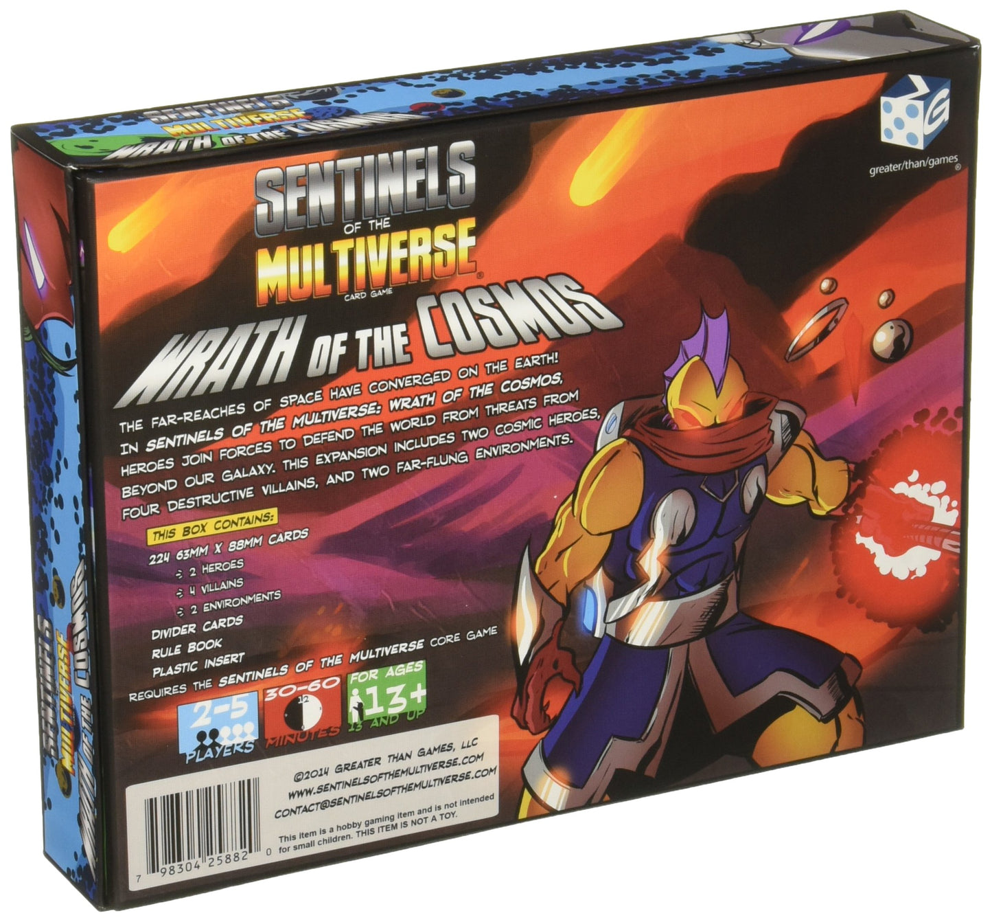 Greater Than Games Sentinels of The Multiverse: Wrath of The Cosmos Medium Board Game - Epic Cooperative Gameplay Experience