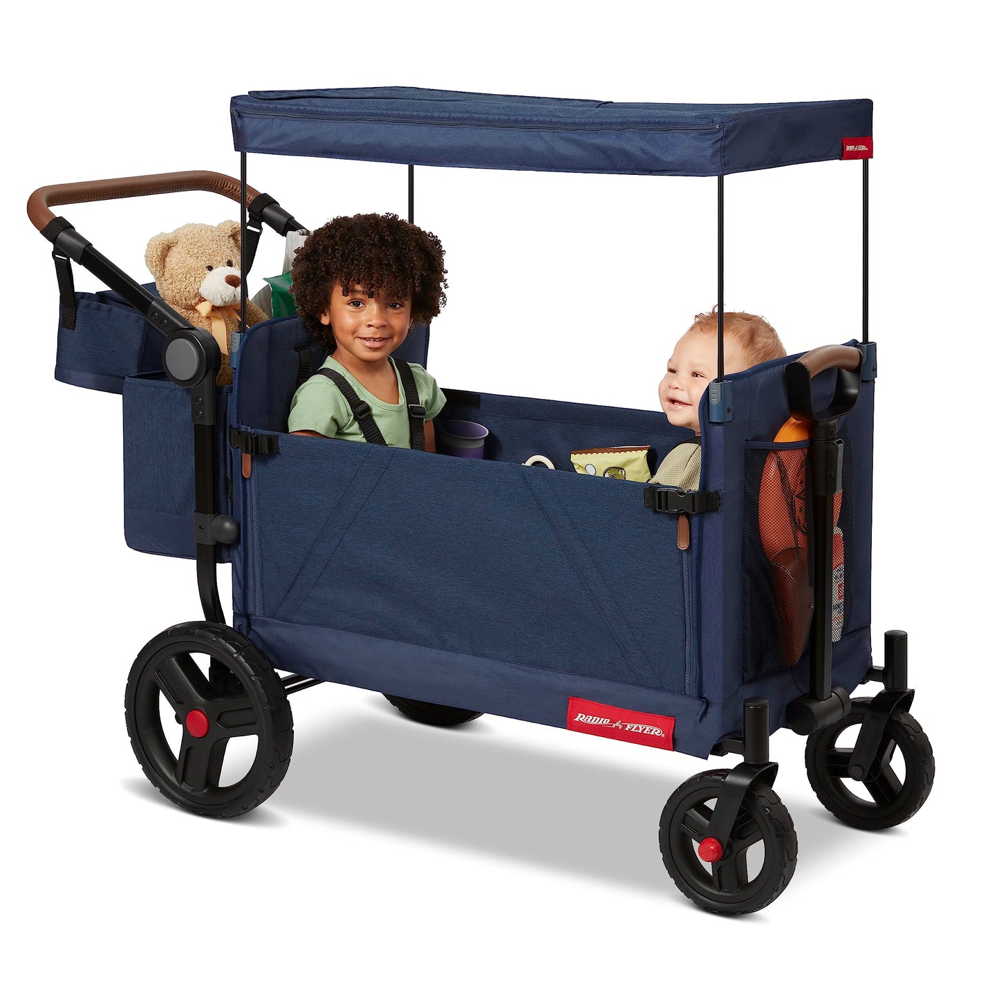 Radio Flyer Atlas Stroll N Wagon, Folding Wagon For 1+ Years - Blue
