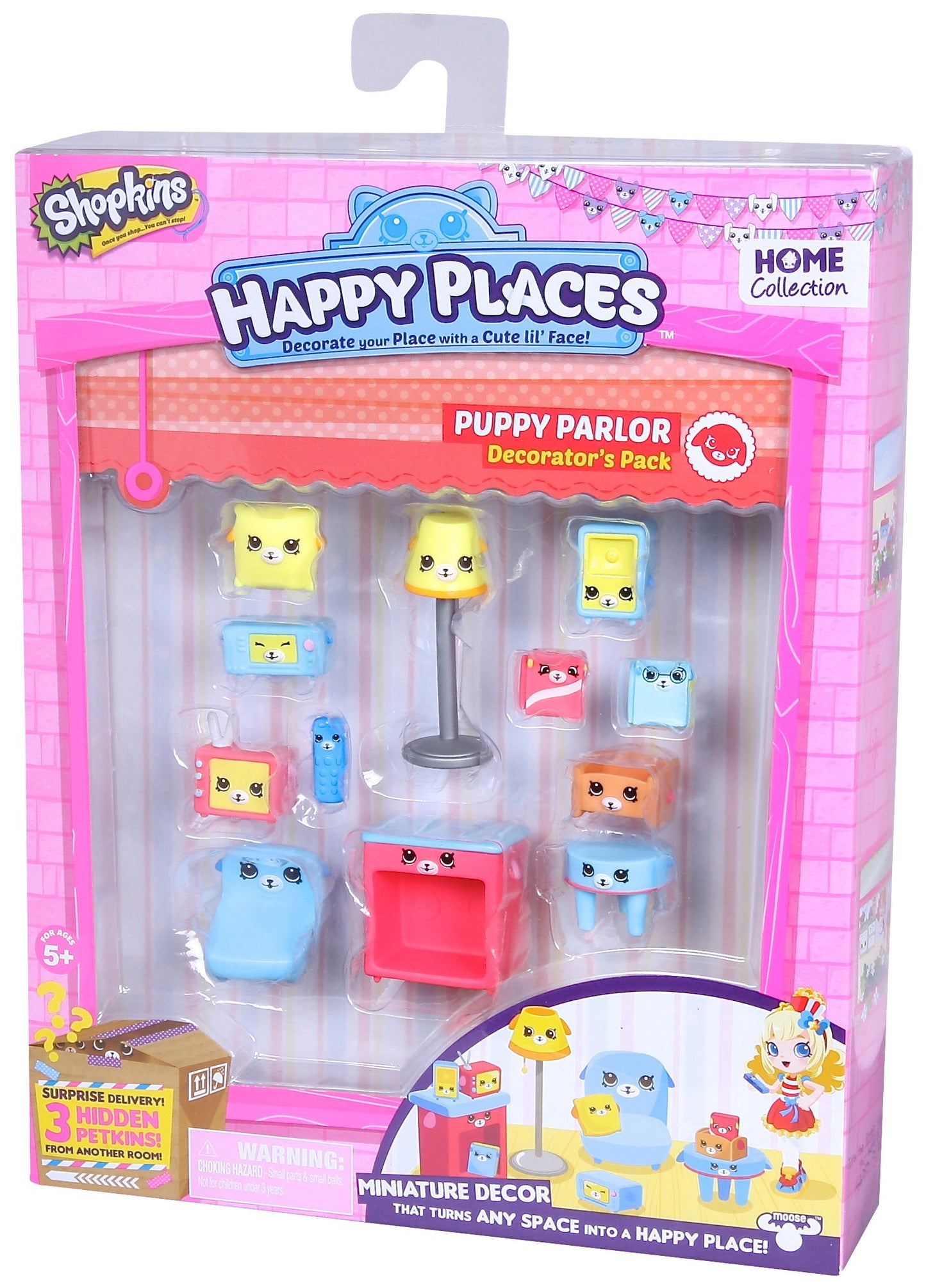 Shopkins Happy Places Decorator Pack Puppy Parlour Doll Playset