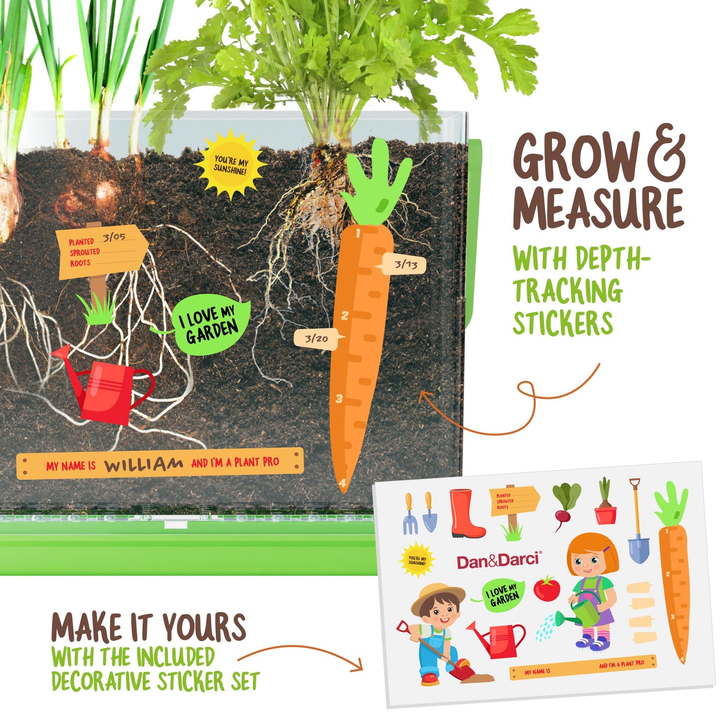 Root Viewer Kit For Kids - Easter Gifts - Grow Your Own Plant For Boys & Girls - Science Stem Toy & Craft Growing Kits For Ages 4-8 Birthday Gifts For Boy, Girl 4, 5, 6, 7, 8, Year Old - Gardening Toy