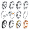Fasacco Anxiety Ring For Women Fidget Rings For Anxiety Spinner Ring Figit Spinning Ring Anti Anxiety Ring For Women Men Size 11