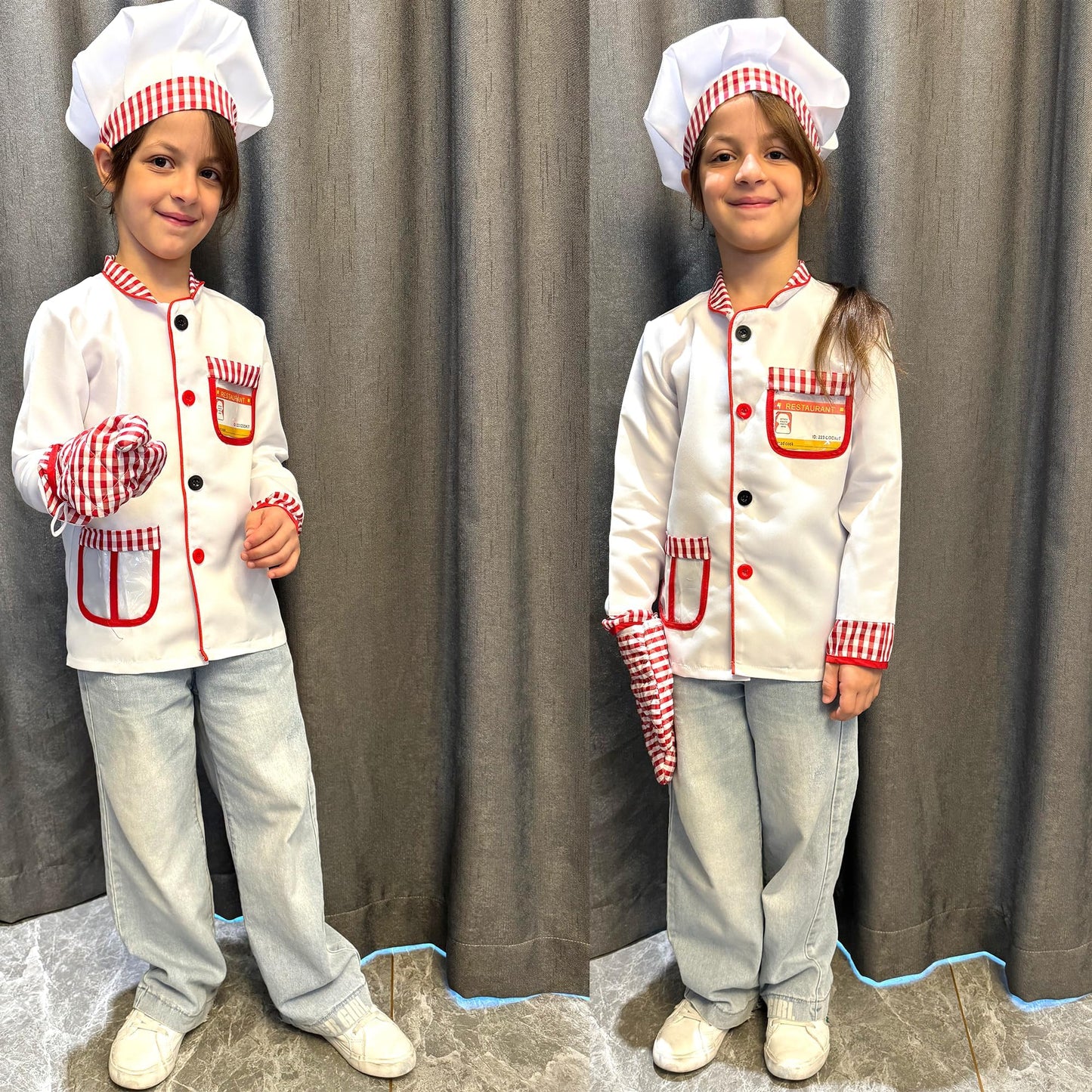 Davsolly Career Day Costume For Kids Chef Costume For Boys Girls Cooking Play Halloween 100Th Day Of School