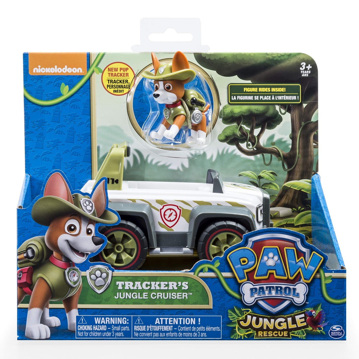 Paw Patrol, Jungle Rescue, Trackers Jungle Cruiser, Vehicle & Figure