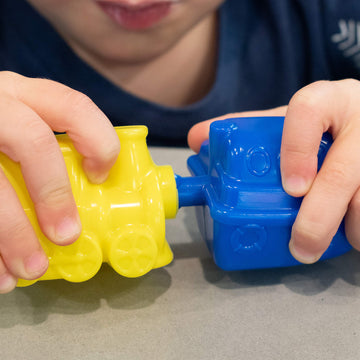 Learning Advantage Transportation Linking Blocks - Set Of 36 - Ages 18M+ - Connecting Blocks For Toddlers - Early Construction,