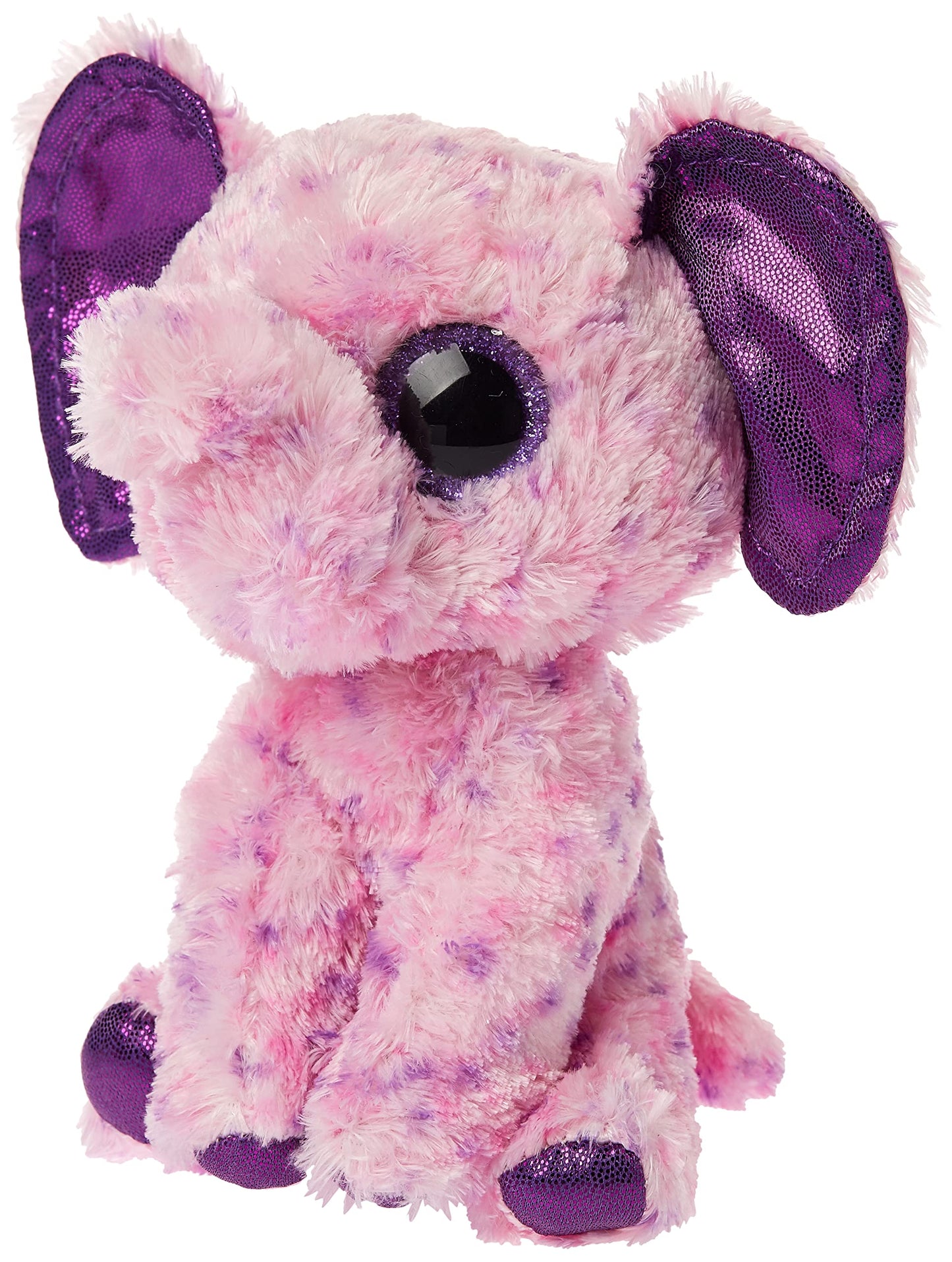 Ty Plush Collectible Pink Spotted Elephant Stuffed Toy, 6' Soft Polyester Animal Figure