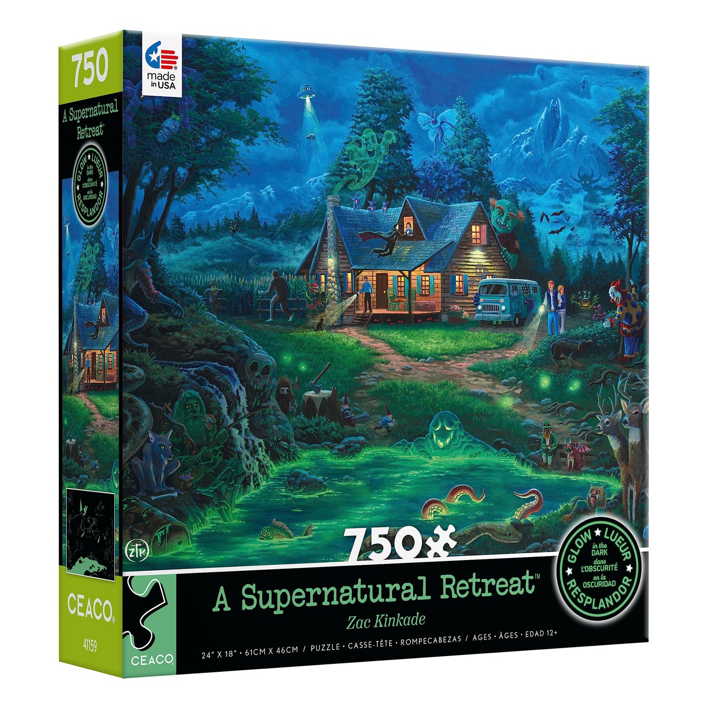 Ceaco - A Supernatural Retreat - Glow - 750 Piece Jigsaw Puzzle