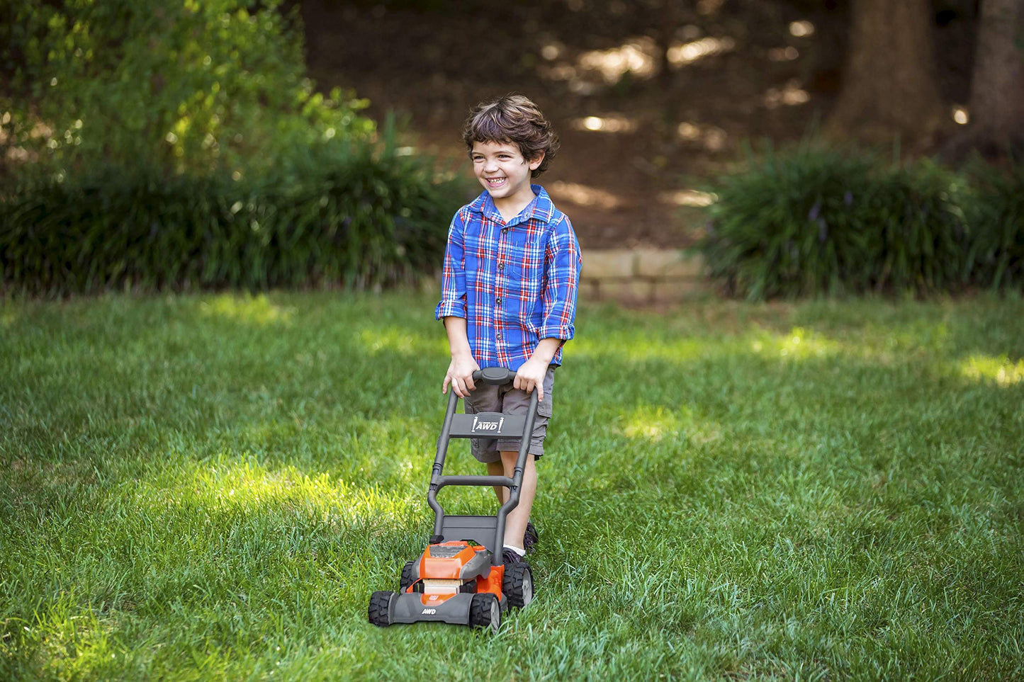 Husqvarna Toy Lawn Mower for HU800AWD - Orange, Durable, Fun Outdoor Play, Perfect for Kids, Lawn Care Simulation