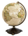 Globemaster Antique Globe 12" - Parchment Stainless Steel - Made in USA