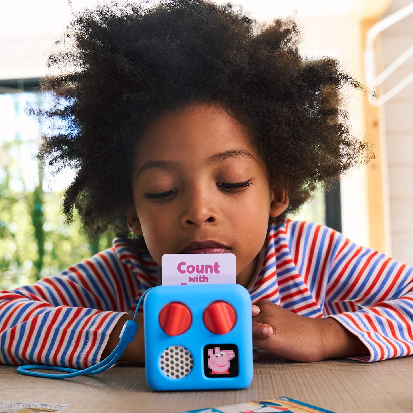 Yoto Mini (2024 Edition) + Make Your Own Card - Kids Screen-Free Bluetooth Audio Player, All-In-1 Travel Device Plays Stories Mu