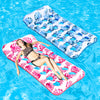 Inflatable Pool Float Lounger mature-themed 2 Packs Giant Pool Raft Floaties Pool Floating Swimming Pool Tanning Bed Chair Floats Large Water Floats Lounge Set Large Floating Hck Mat