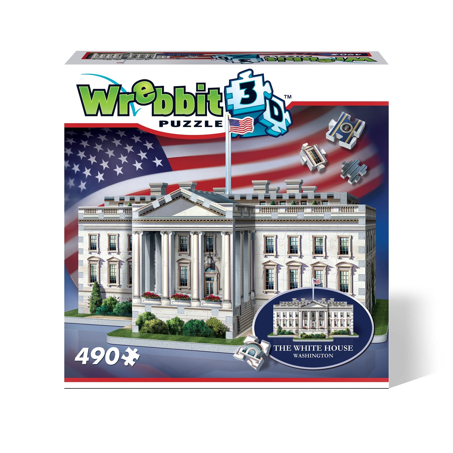 Wrebbit 3D The White House - 3D Jigsaw Puzzle (490 Pieces) (W3D-1007)