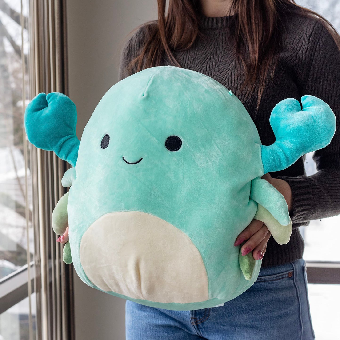 Squishmallows 14-Inch Xandra The Blue Crab Plush Toy - Soft & Squishy Stuffed Animal for Kids, Girls & Boys - Collectible Blue Crab