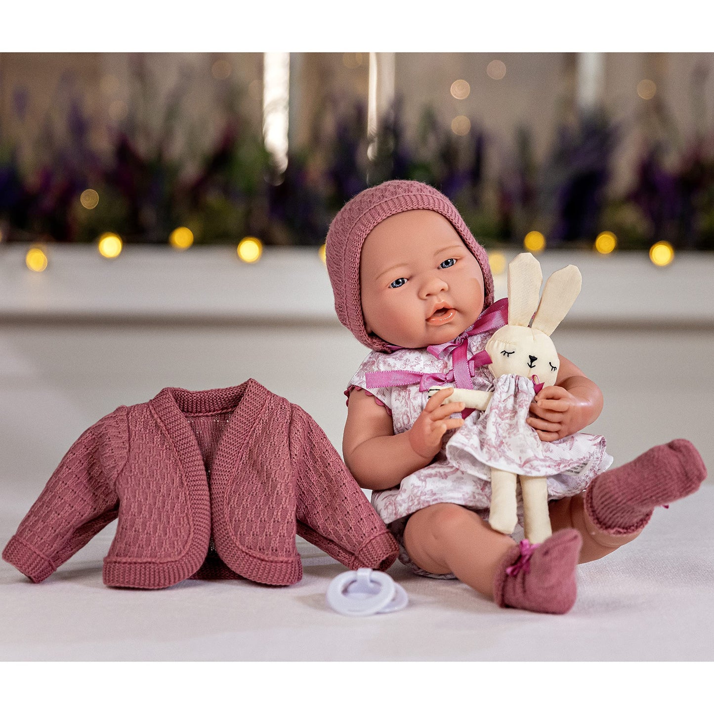 Jc Toys La Newborn Royal Collection | Anatomically Correct Real Girl Baby Doll | 15' All-Vinyl Baby Doll | Designed By Berenguer Made In Spain | Ages 2+ | Pink Gift Set