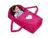 Doll Travel Bed Carrycot Carrier And Bassinet Fits 18 Inch Doll (Doll Not Included)