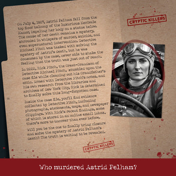 Unsolved Murder Mystery Game - Cold Case Files Investigation - Cryptic Killers - Detective Evidence & Crime File - Individuals, Date Nights & Party Games- 'Murder At Merivale Manor'