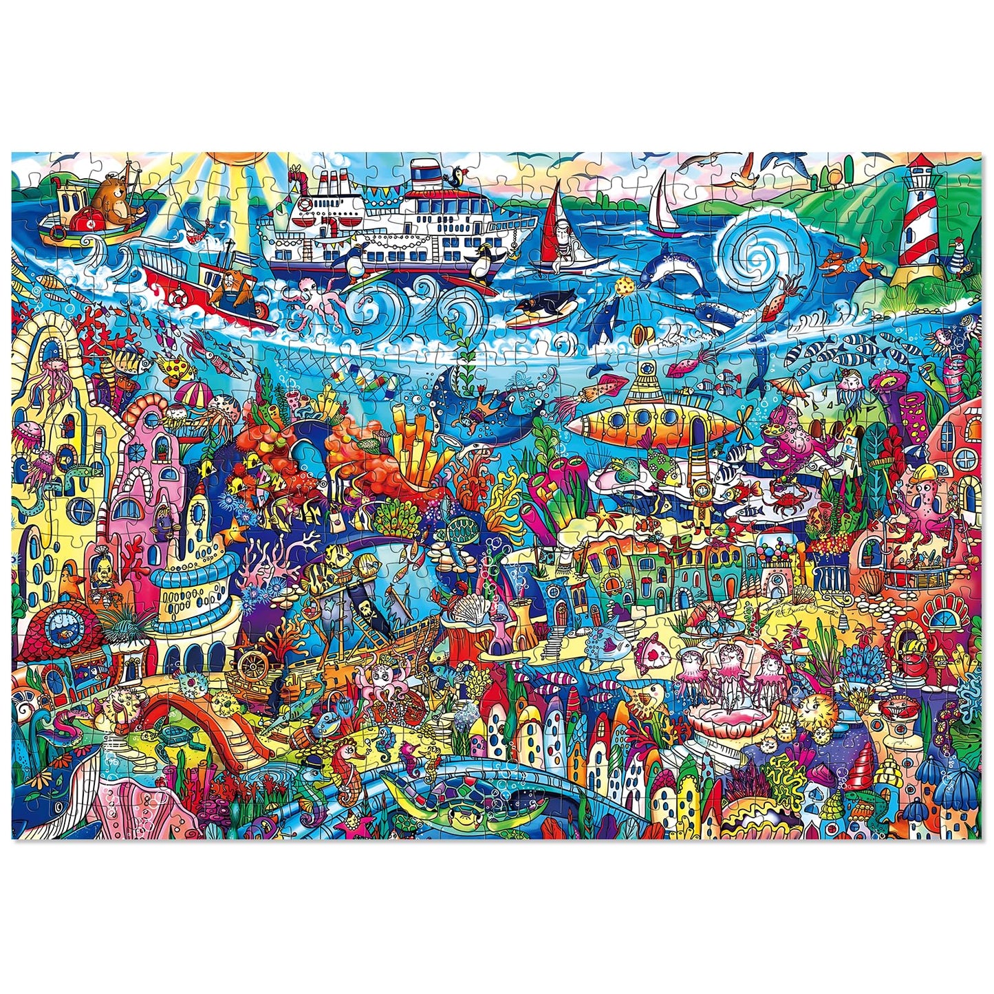 ELX 500 Piece Jigsaw Puzzle for Adults,The Underwater World Unique Difficult and Challenge Large Puzzle Game, Room Wall Decor (2