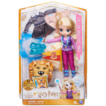 Wizarding World Luna Lovegood 8-inch Doll Set with 2 Outfits & Accessories, Plastic, Model 6064289, Kids Toys Ages 6+