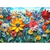 Miniwan Puzzles For Adults 1000 Pieces Colorful Flower 1000 Pieces Jigsaw Puzzle For Adults Challenging Art Paper Puzzle Impossi