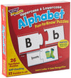 Trend Enterprises: Fun-To-Know Puzzles: Uppercase & Lowercase Alphabet, Learn Letter & Case Recognition, 26 Two-Sided Puzzles, Self-Checking, 52 Puzzles Total, For Ages 3 And Up