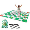 Upper Midland Products Giant Snakes & Ladders Game 9.8 X Foot Life Size Playing Mat With 8 Ground Pegs A Large Inflatable 15'' D