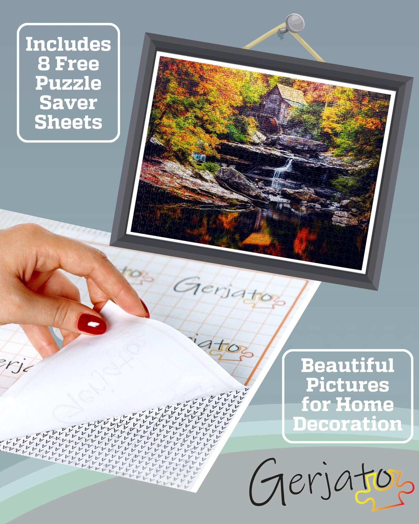 Puzzles for mature-themeds 1000 Pieces - 20x30 in HD Quality Landscape 1000 Piece Puzzle for mature-themeds & Families | Sturdy 2mm mature-themed Puzzle Pieces | 8 Jigsaw Puzzles Saver Sheets & Full-Sized 1:1 Poster Included