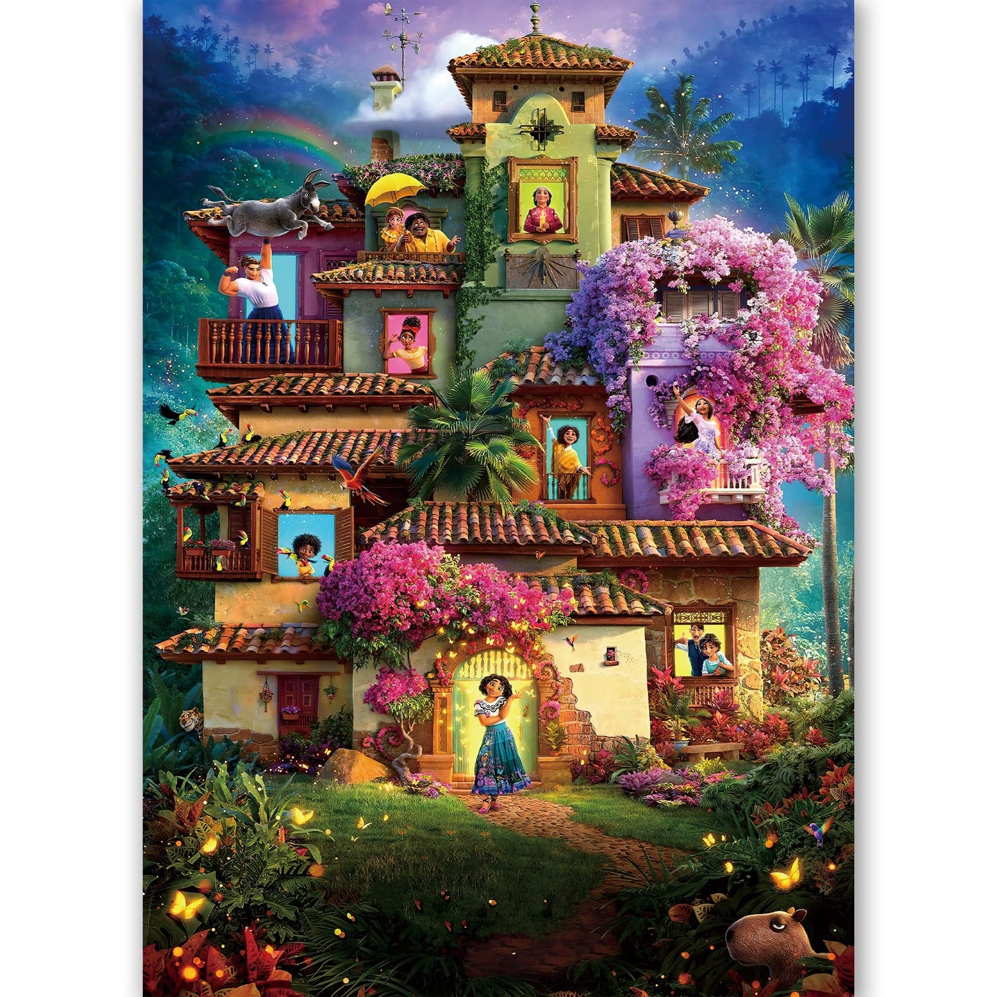 Magic House Backdrop,7X5Ft Magical House Background Magic Movie Backdrop Party Decor Magic Theme Birthday Party Backdrop Supplies For Girls Encanto#1