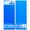 Nilo Classic Blue Baseplate, 2-Pack 12'X32' Double-Sided, Large Building Plates For Building Bricks 100% Compatible With All Major Brands