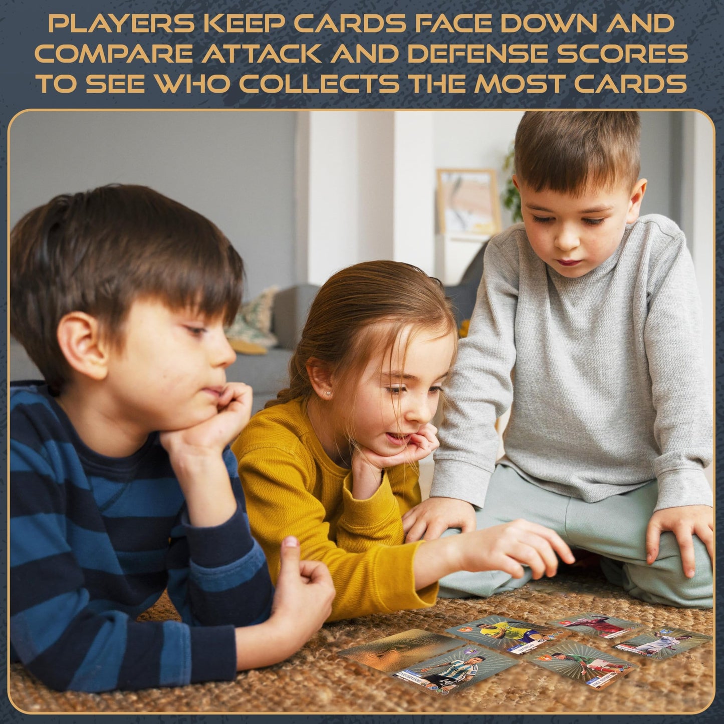 2025 Playing Soccer Cards | 55 Unique Cards for Soccer Players | Unforgettable Moments for The Whole Family for Friends Siblings and Soccer Fans | Printed on enhanced Paper - Golden