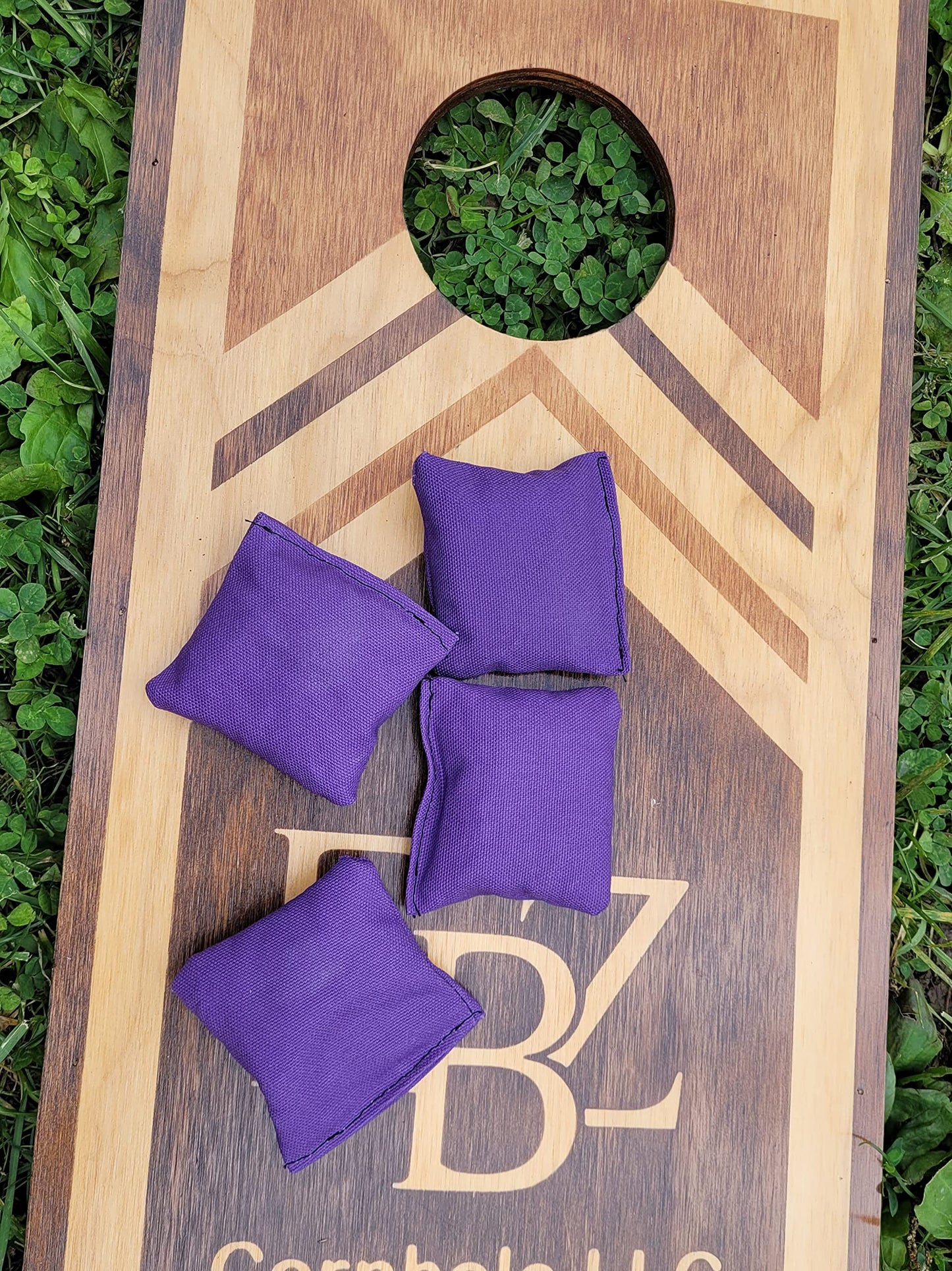 3' Purple Mini Cornhole Bags Replacement Bags Set Of 4