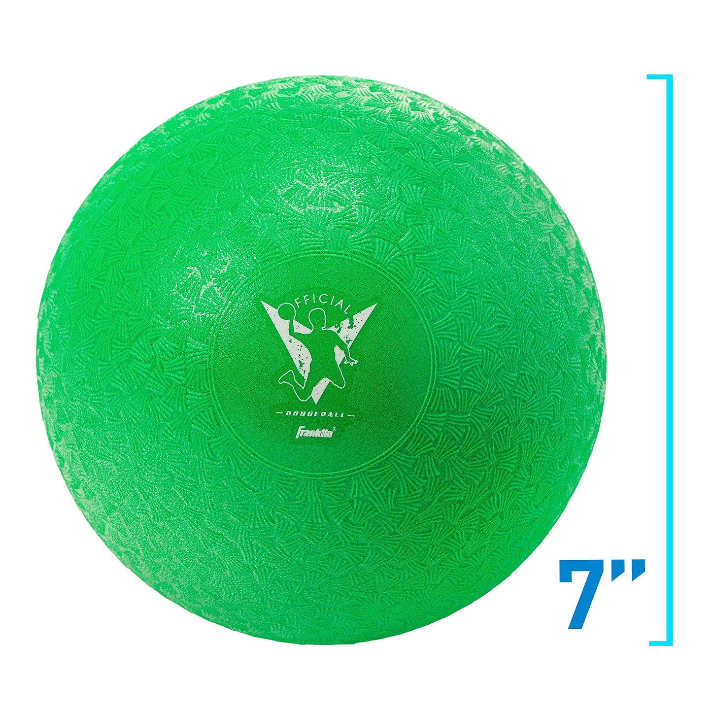 Franklin Sports Kids Dodgeballs - 6 Pack Of 7 Inch Inflatable Playground Balls For Kickball, Dodgeball And More - Soft Cover - P