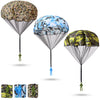 Nutty Toys Army Parachute Toys For Kids - Tangle Free Outdoor Flying Parachute Men, Top Indoor & Outside For 4 5 6 7 8 9 10 11 12 Year Old, Best Gift 2025, Unique Boy Easter Basket Stuffers